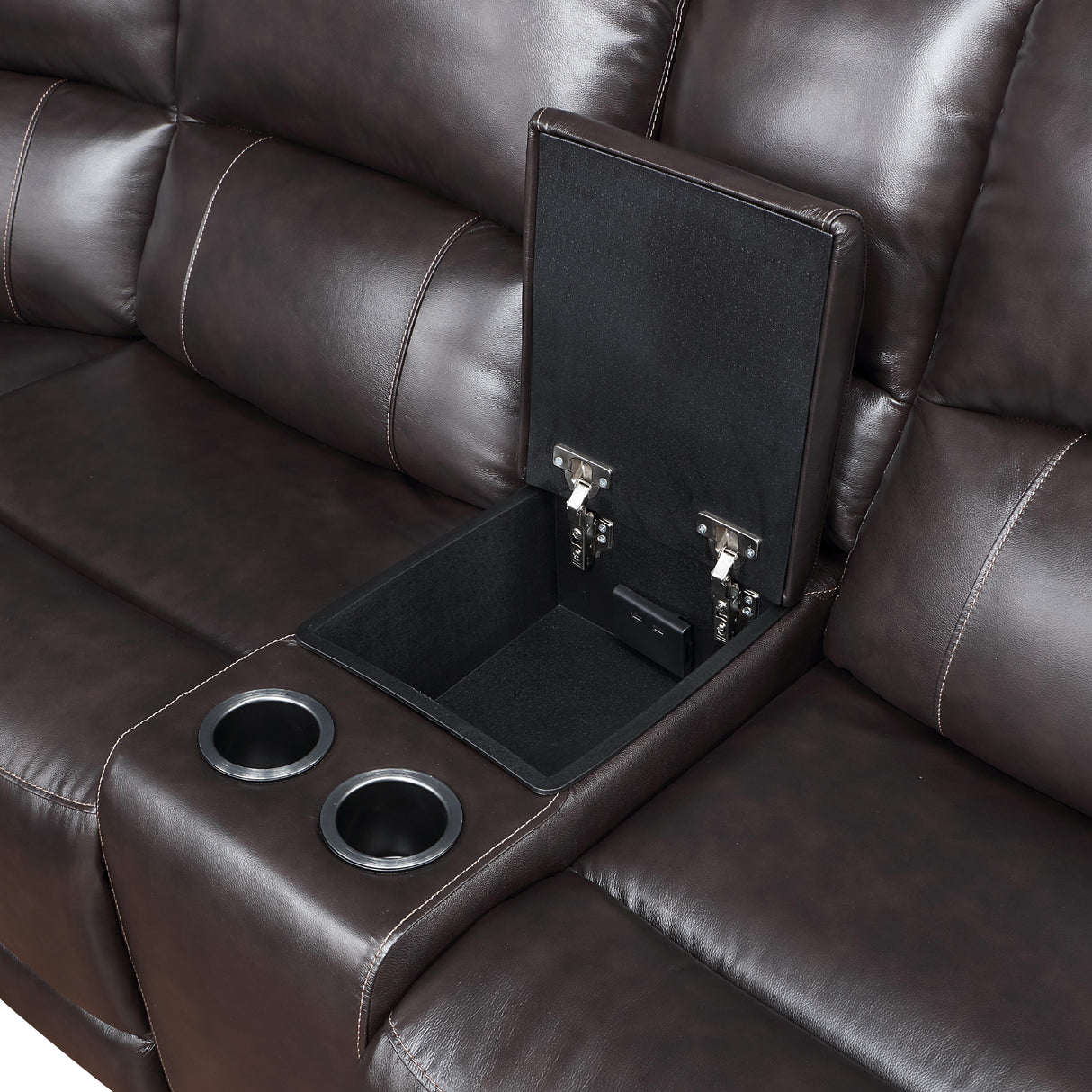 Steve Silver Furniture Alexandria ALX70629G Leather 6 pc Power Sectional IMAGE 2
