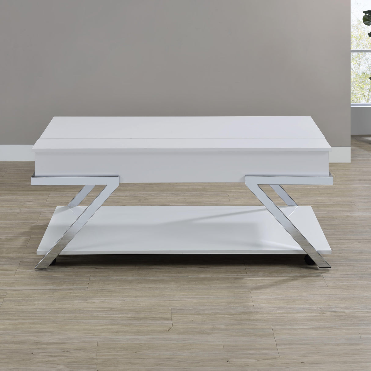 Steve Silver Furniture Zena ZN300WCL Lift-Top Cocktail Table w/Casters IMAGE 3
