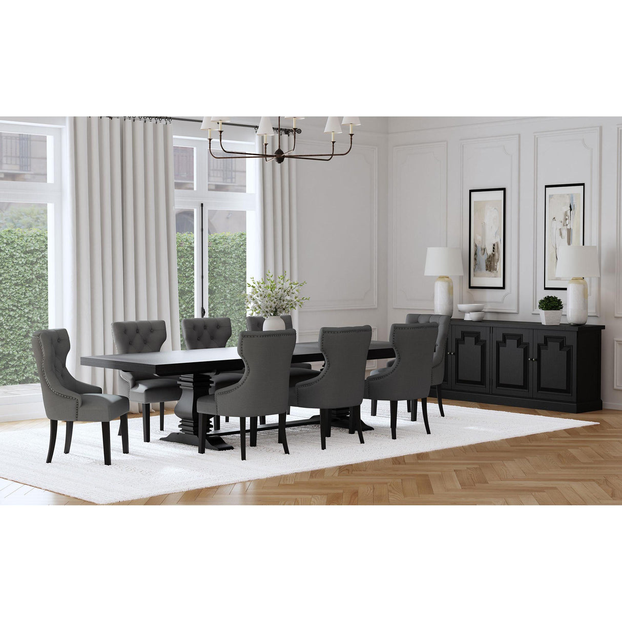 Coaster Furniture Florence 115531 126-inch Extension Dining Table - Distressed Black IMAGE 14