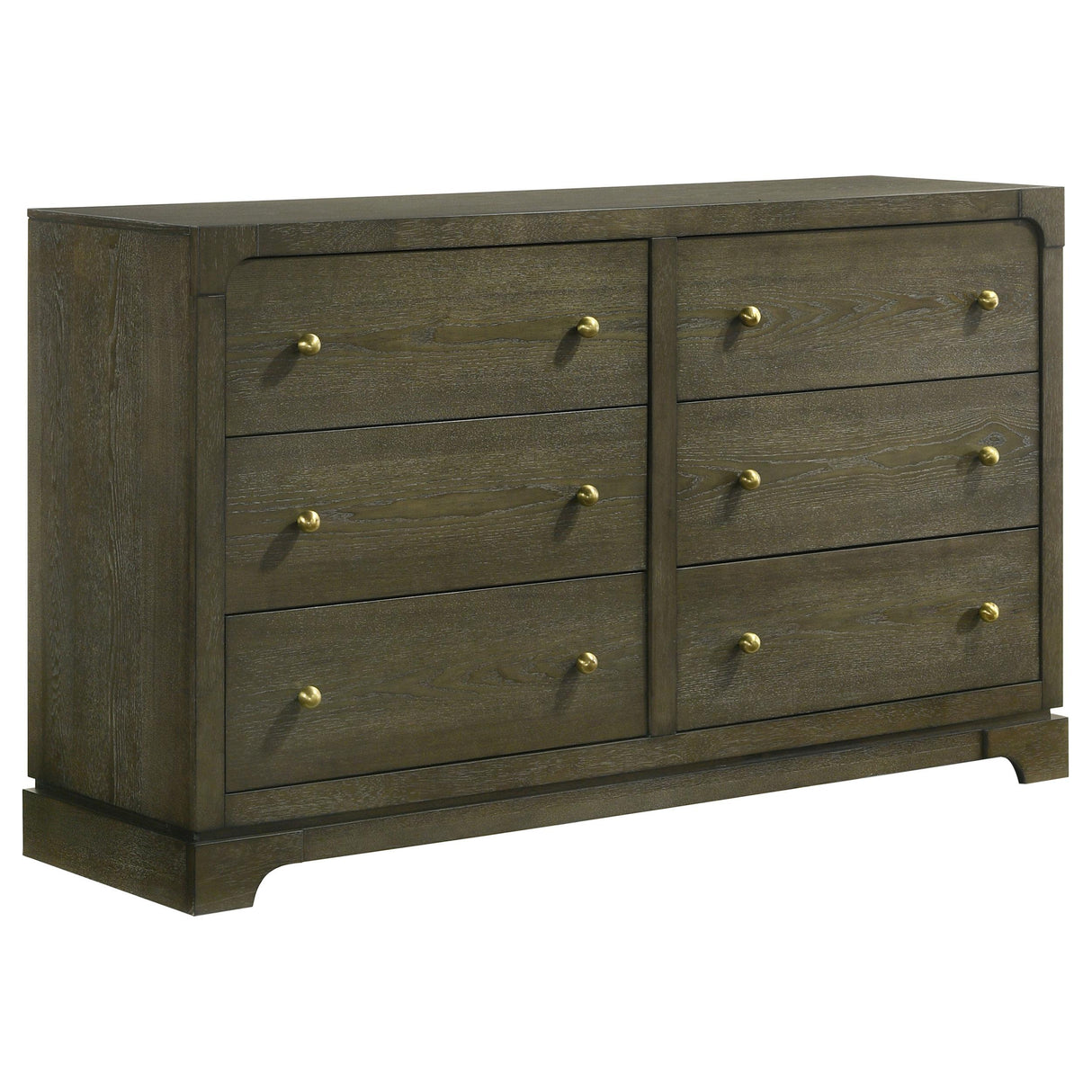Coaster Furniture Gran Park 224933 6-Drawer Dresser Cabinet - Dark Cocoa IMAGE 1