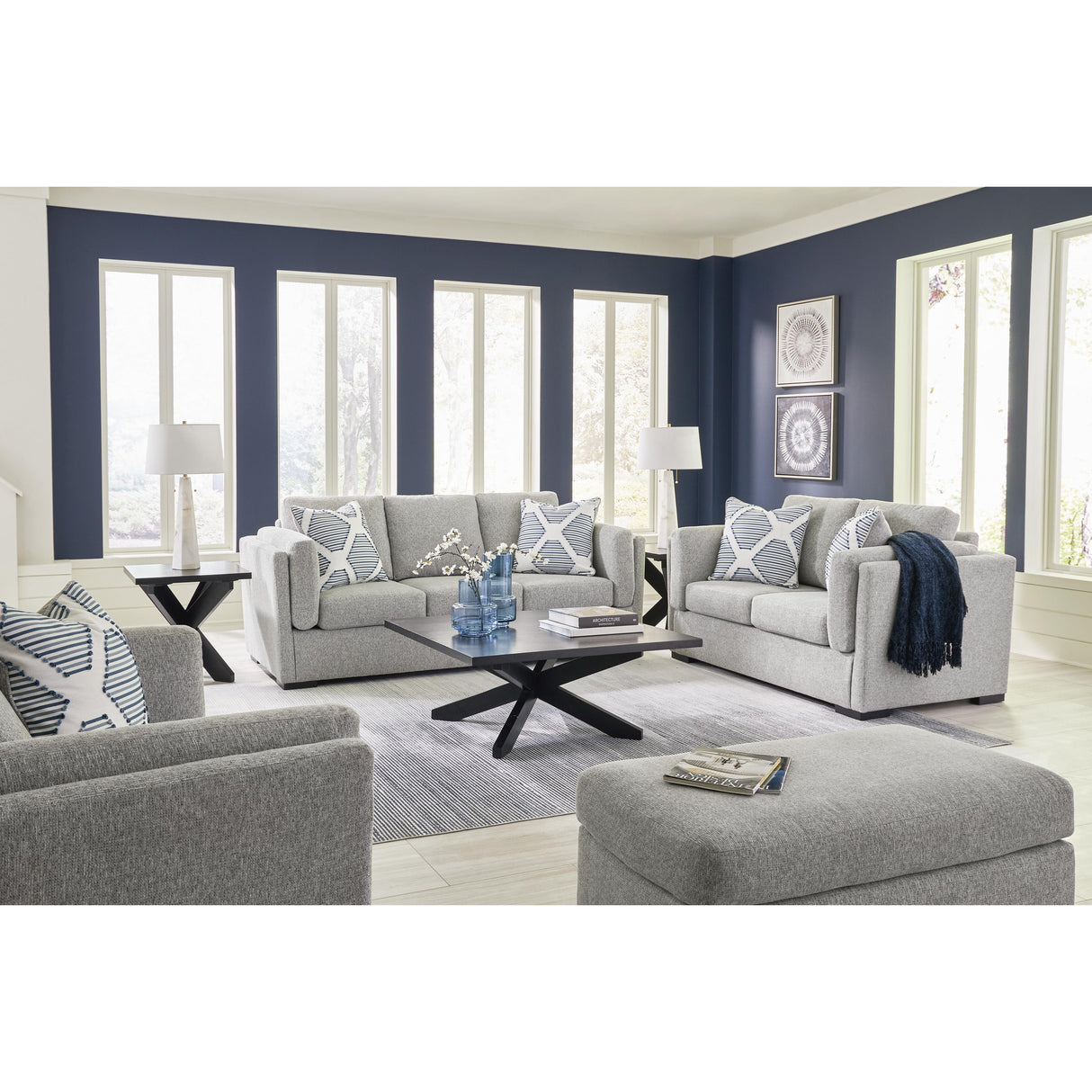 Benchcraft Evansley 54503U1 Oversized Chair and Ottoman IMAGE 5