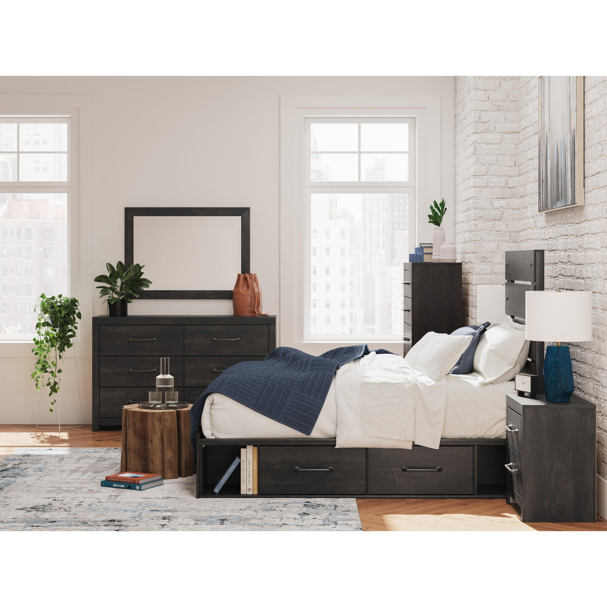 Signature Design by Ashley Hollivern PCB2108B18 Twin Panel Bed with Storage IMAGE 9
