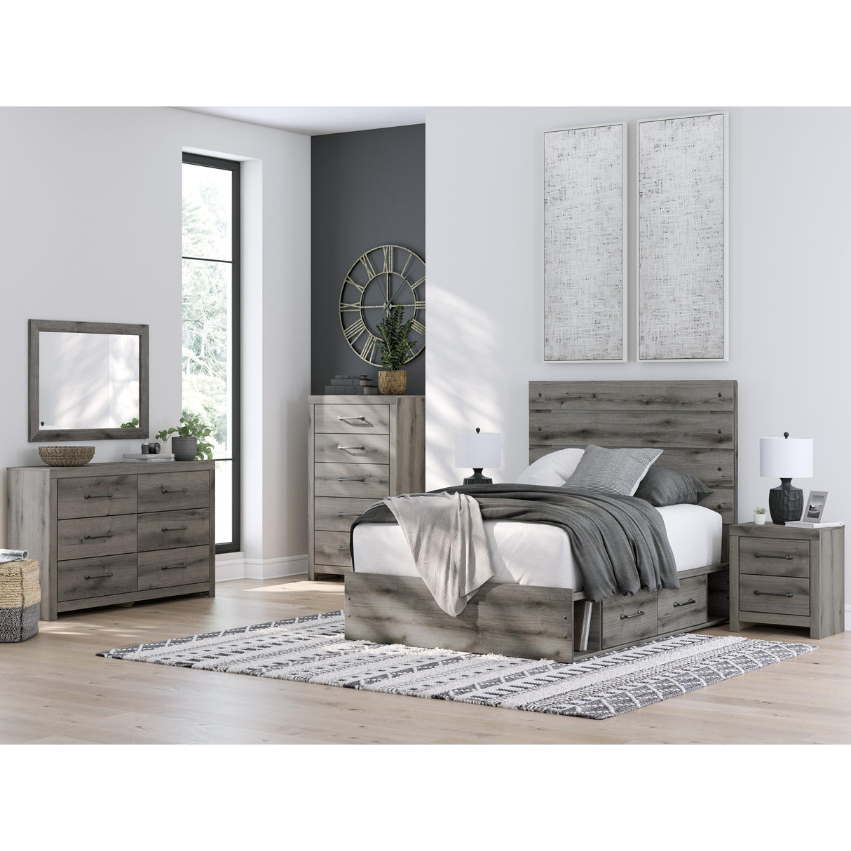 Signature Design by Ashley Graystorm PCB2405B17 Full Panel Bed with Storage IMAGE 10