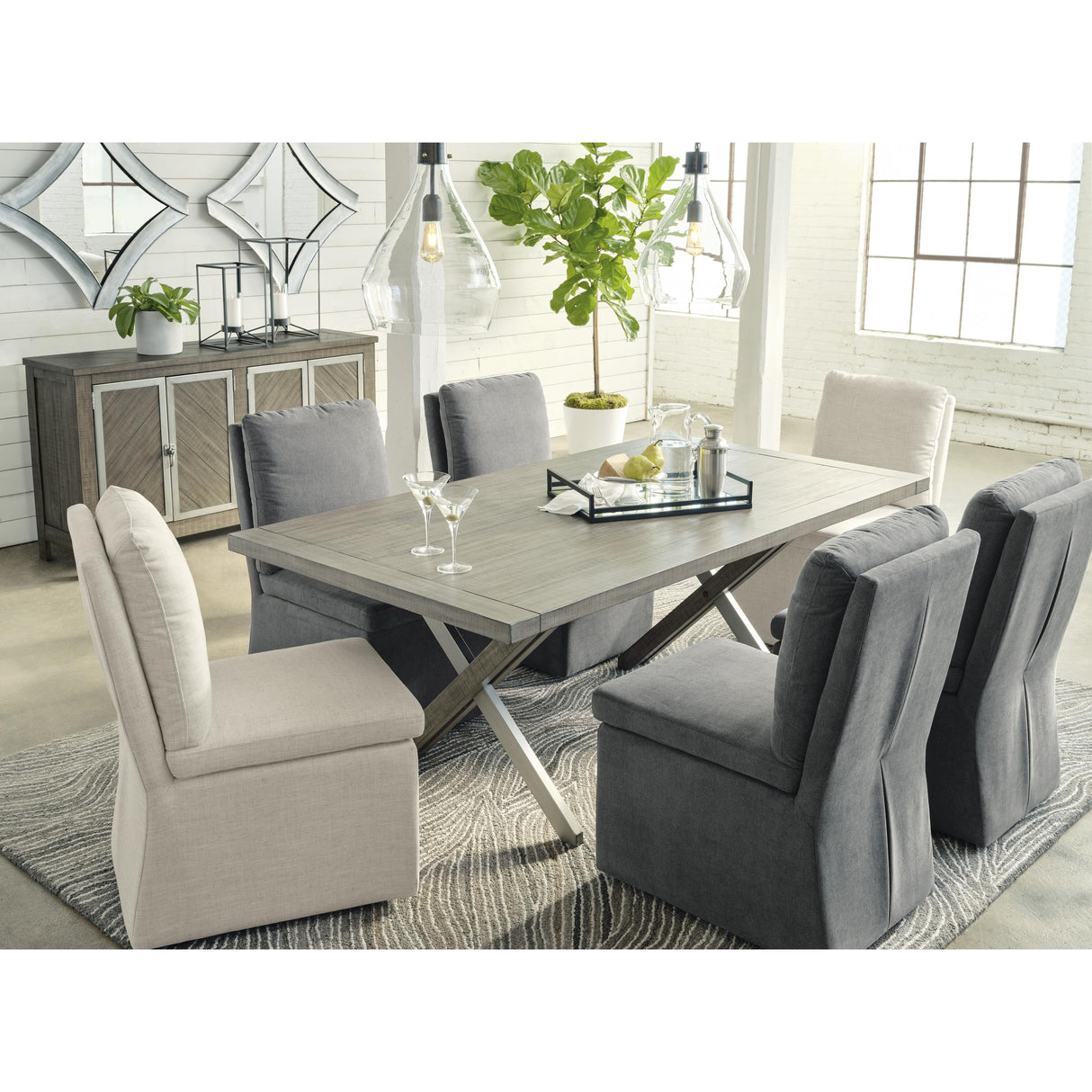 Millennium Krystanza D766-25 Rectangular Dining Room Table IMAGE 12