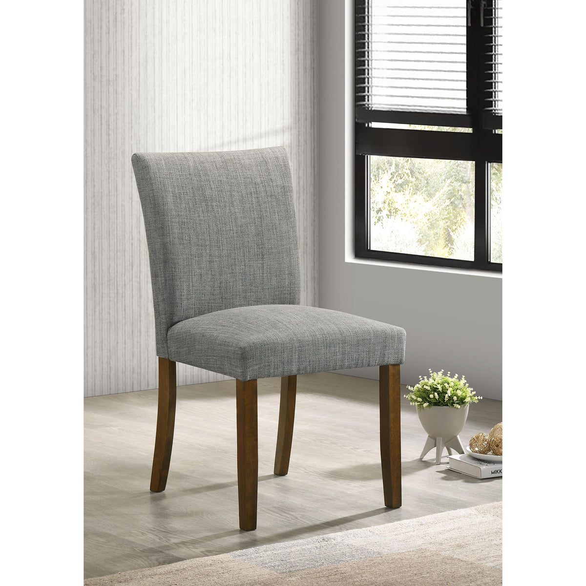 Coaster Furniture Cantley 106379 pholstered Dining Side Chair - Grey IMAGE 3