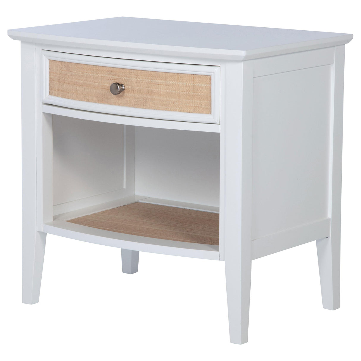 Coaster Furniture Bexhill 223472 1-Drawer Nightstand Bedside Table - White IMAGE 4