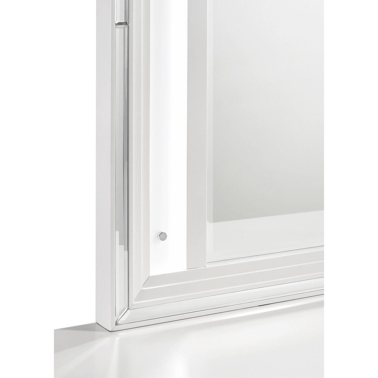 Coaster Furniture Marmore 224964 LED Dresser Mirror - White IMAGE 5