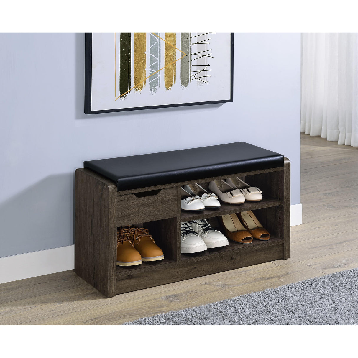 Coaster Furniture Arrington 910321 Storage Bench - Smoked Oak IMAGE 2