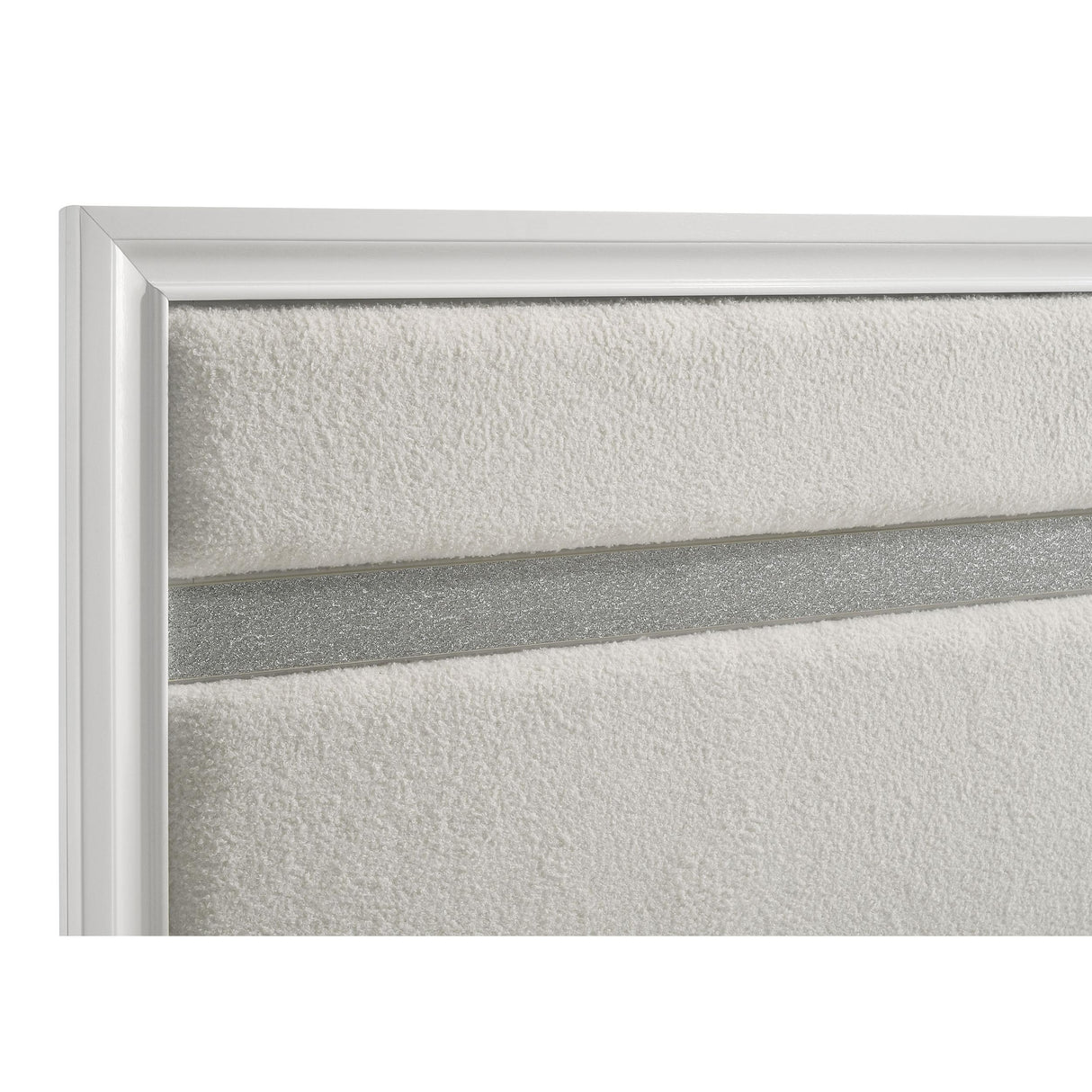 Coaster Furniture Miranda 205110T 54-inch Upholstered Twin Panel Bed - White IMAGE 6