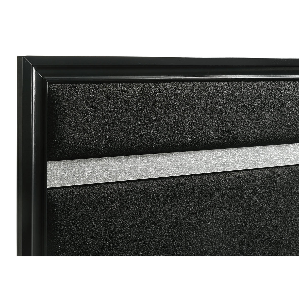 Coaster Furniture Miranda 206360KE 54-inch Upholstered Eastern King Panel Bed - Black IMAGE 6