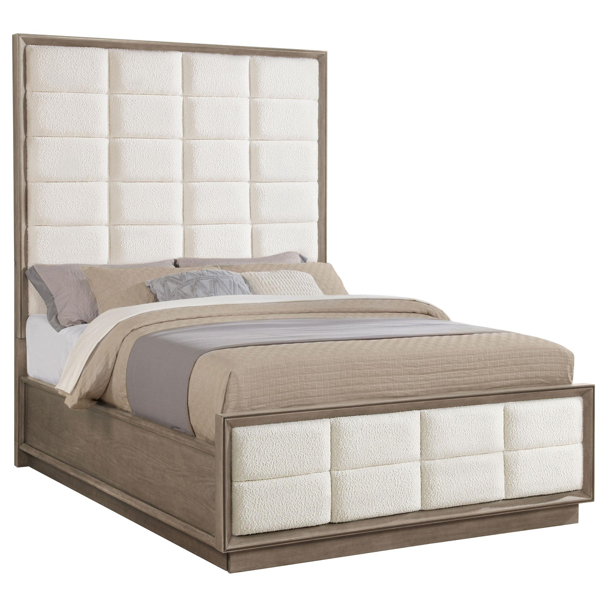 Coaster Furniture Coaster Furniture Durango 223271Q 80-inch Queen Panel Bed - Taupe Oak IMAGE 3