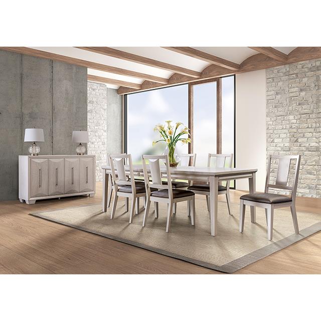 Furniture of America Hinwitz FM3399WH-SV Server IMAGE 2