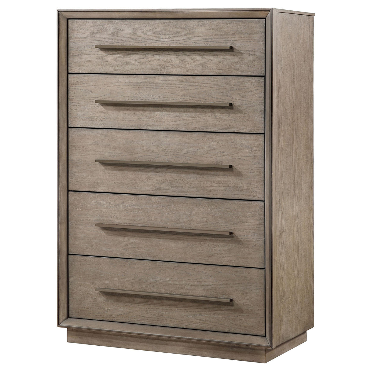 Coaster Furniture Durango 223275 5-Drawer Bedroom Chest - Taupe Oak IMAGE 3