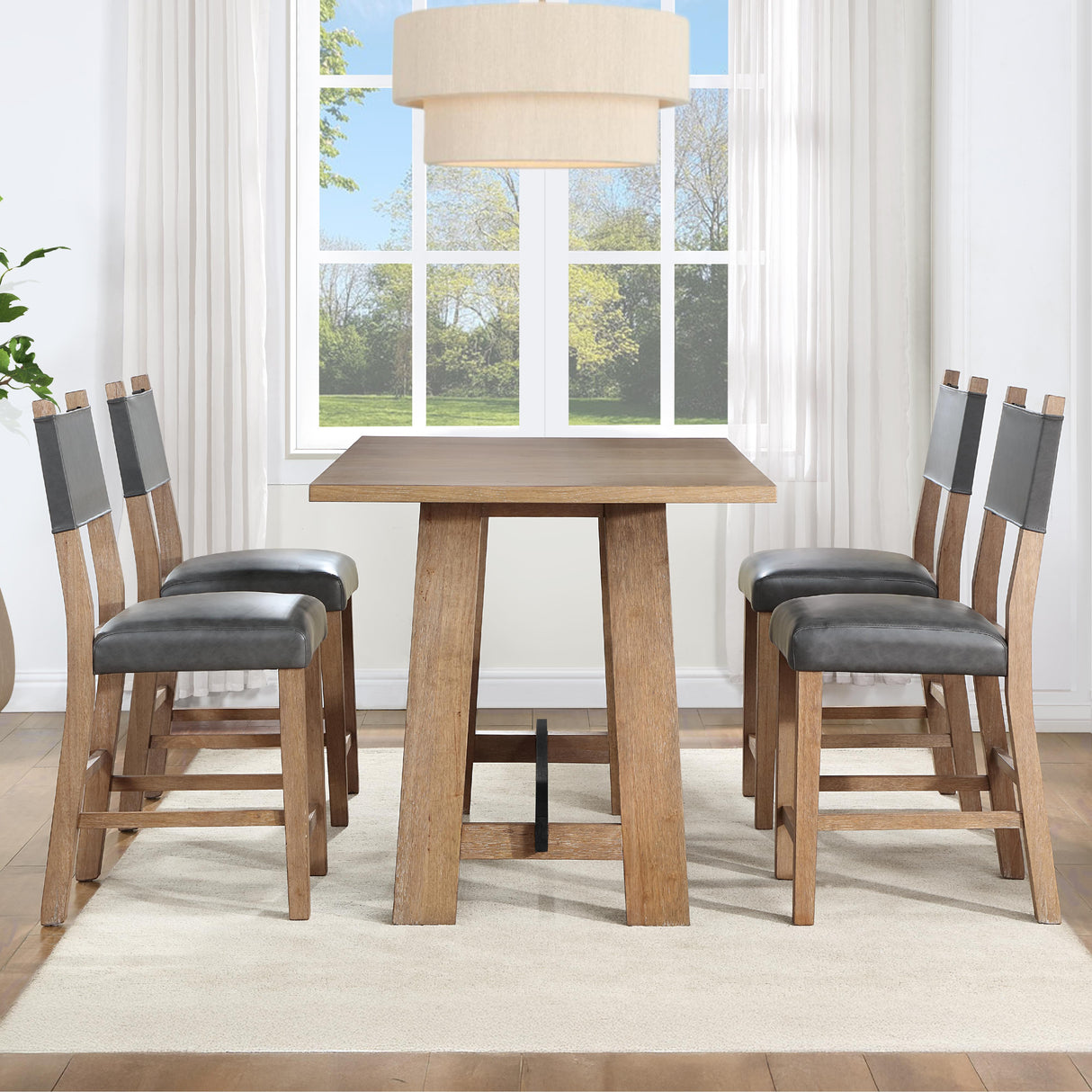 Steve Silver Furniture Aubrey ABR400NPT Brown Counter Table IMAGE 10