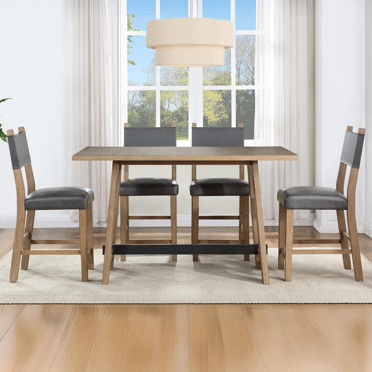 Steve Silver Furniture Aubrey ABR400NPT Brown Counter Table IMAGE 8