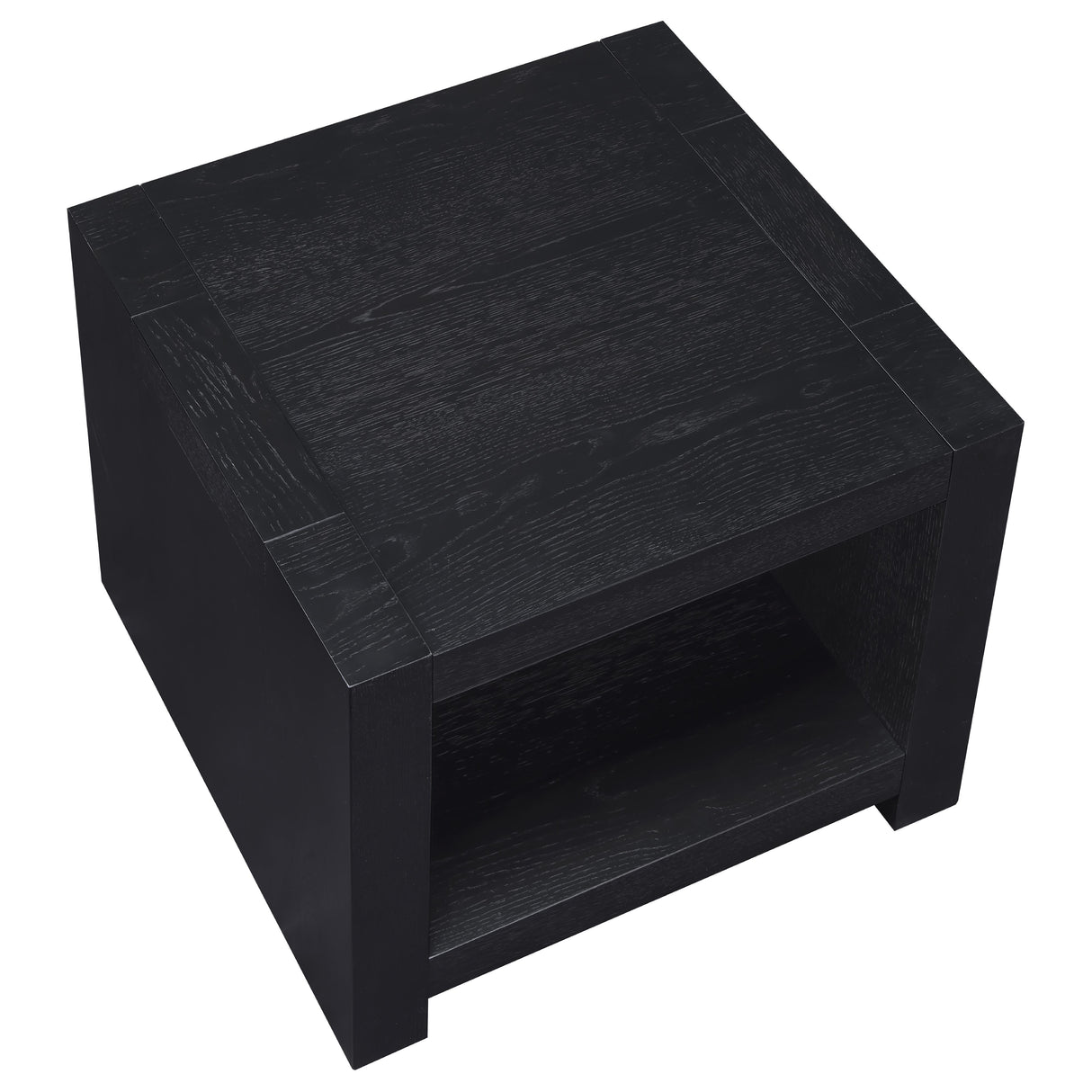 Steve Silver Furniture Aubrey AUB100KE Black End Table IMAGE 4