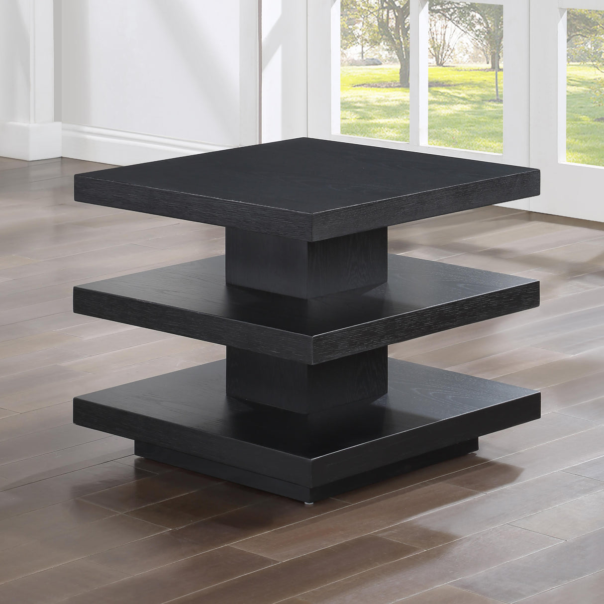 Steve Silver Furniture Canyon CAN100KE Black End Table IMAGE 5