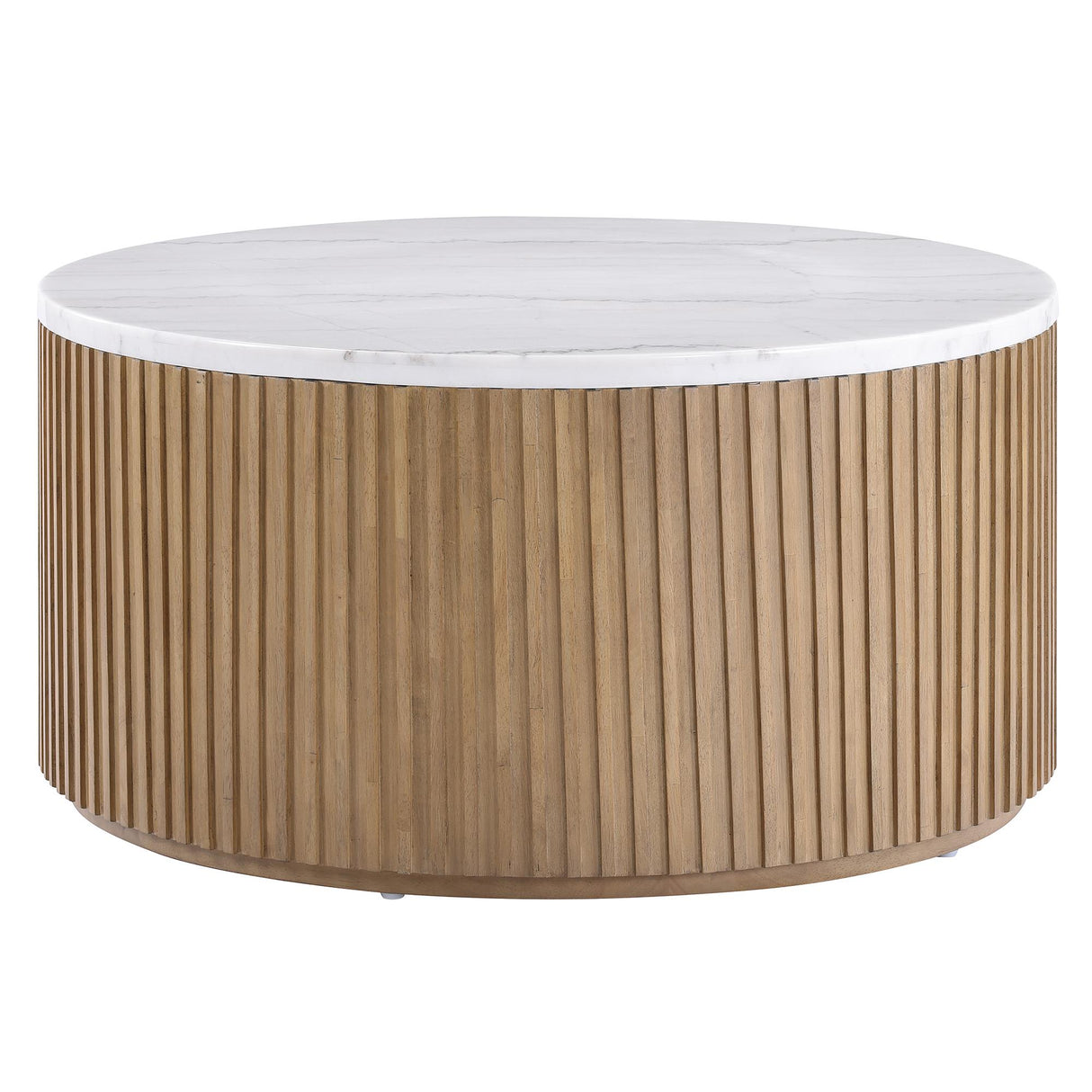 Steve Silver Furniture Colvin COL100NWMC Brown Marble Cocktail Table IMAGE 1