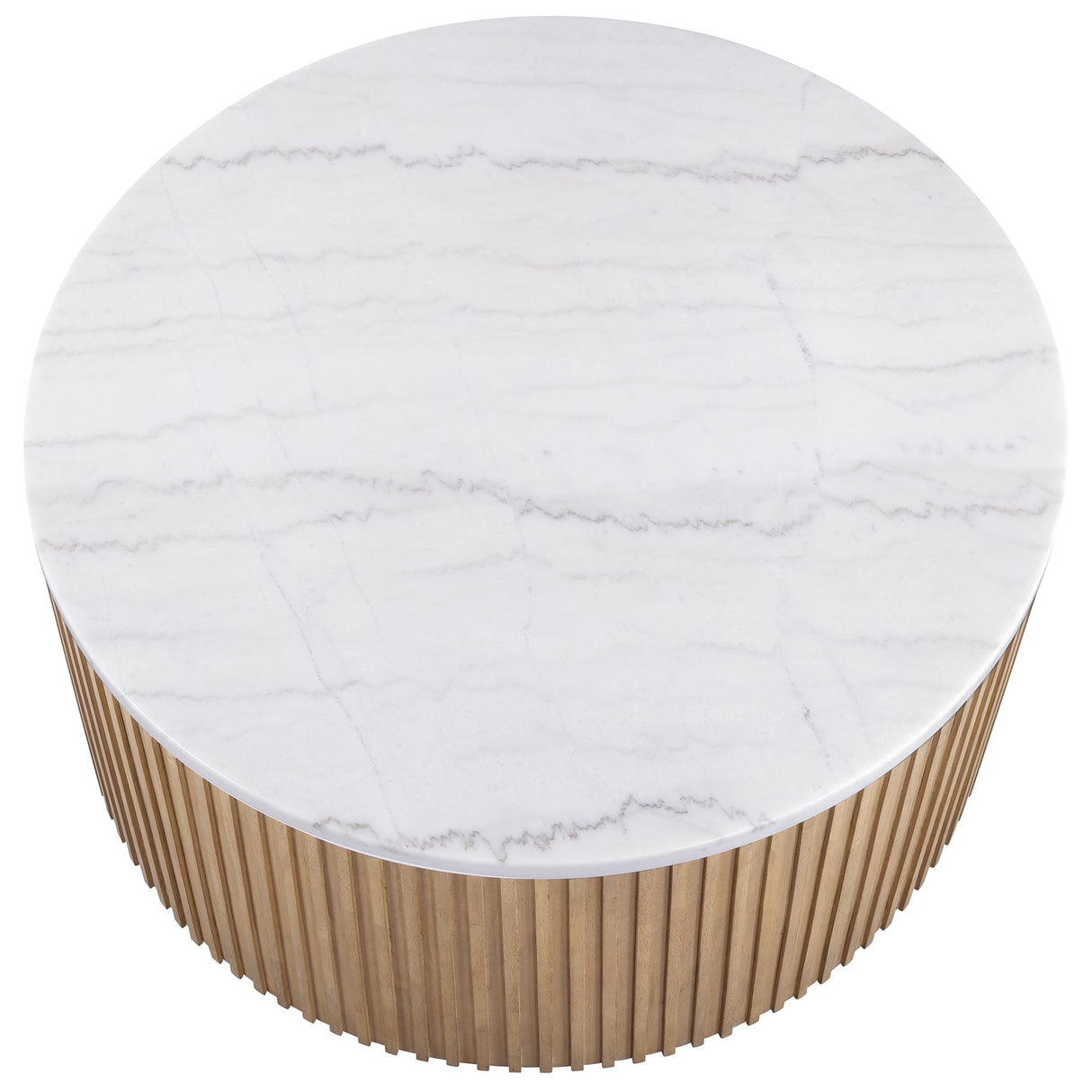 Steve Silver Furniture Colvin COL100NWMC Brown Marble Cocktail Table IMAGE 2