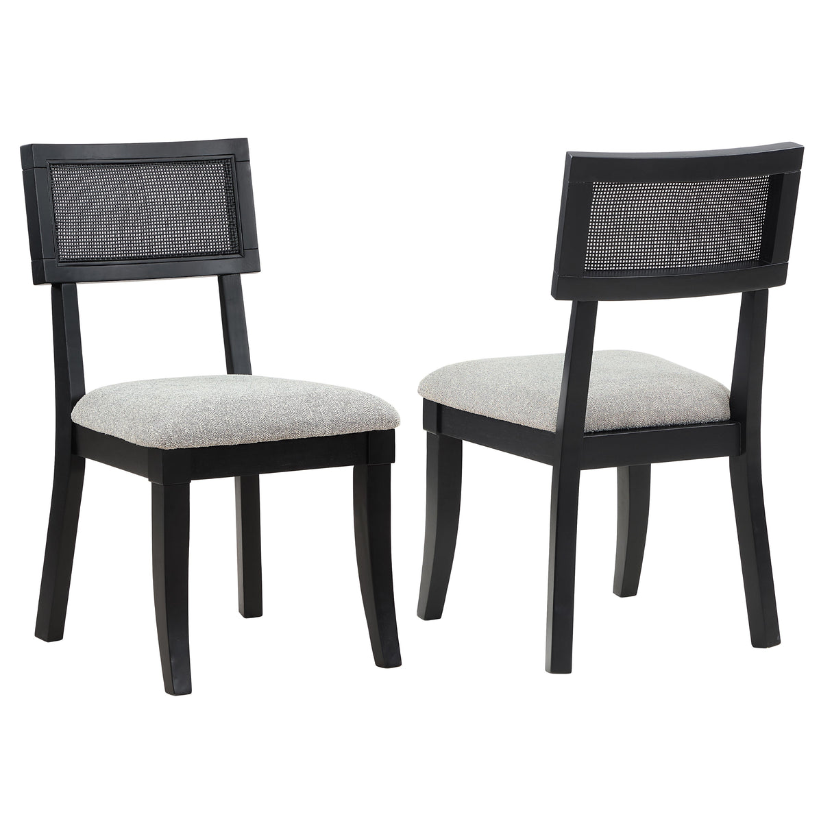 Steve Silver Furniture Colvin COL500KS Black Cane Side Chair IMAGE 1