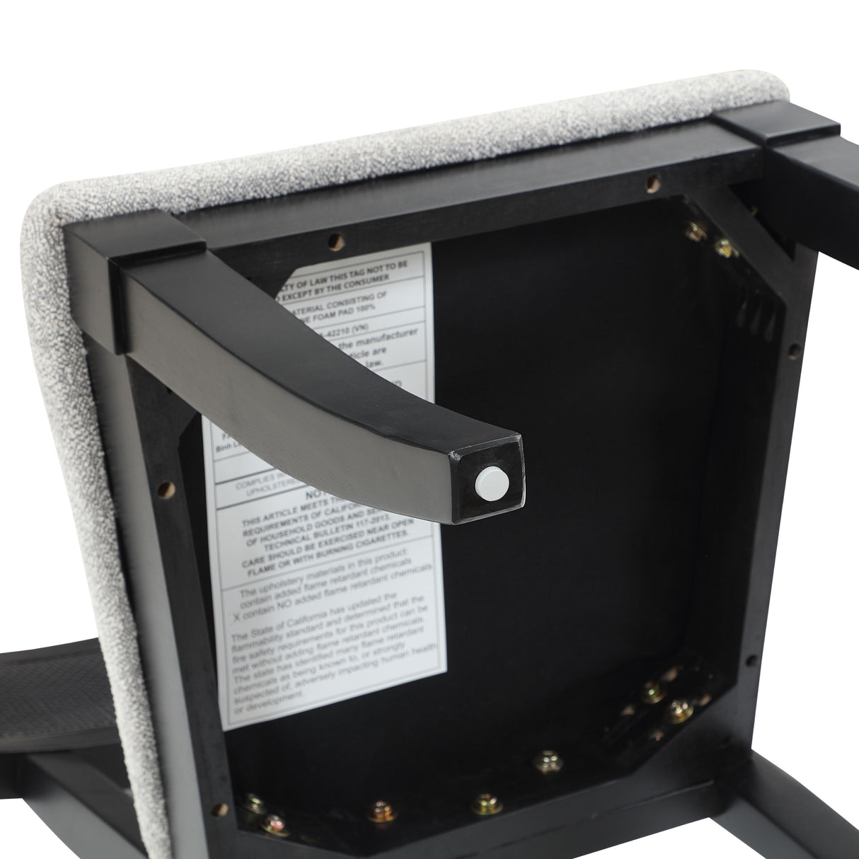 Steve Silver Furniture Colvin COL500KS Black Cane Side Chair IMAGE 8