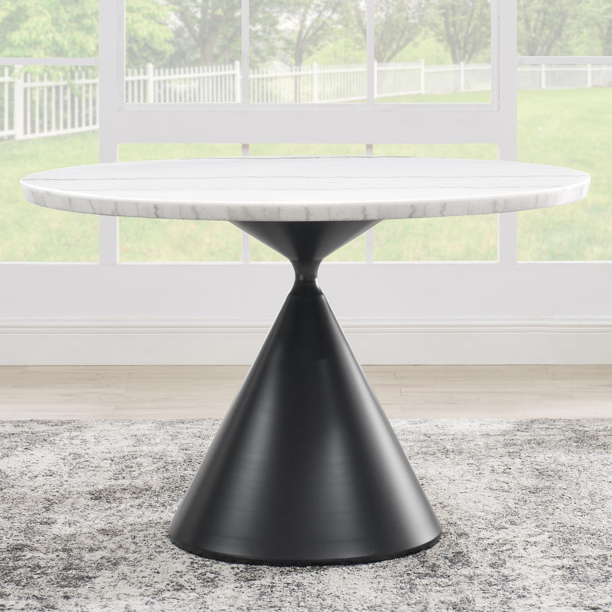 Steve Silver Furniture Conrad CD480-DTB-WBK Black Base Dining Table IMAGE 4