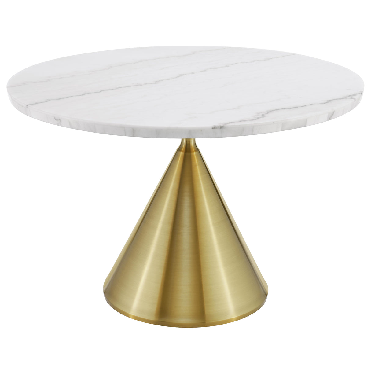 Steve Silver Furniture Conrad CD480-DTB-WGD Gold Base Dining Table IMAGE 1