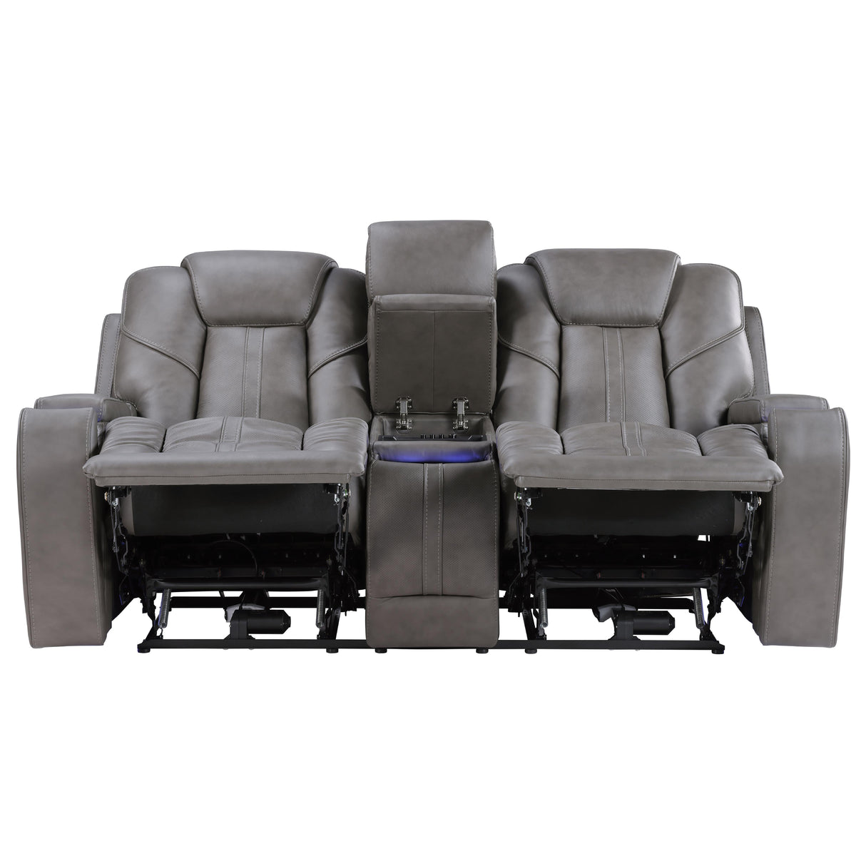 Steve Silver Furniture Daniel DAE800L Triple Pwr Leather Theater Love IMAGE 2