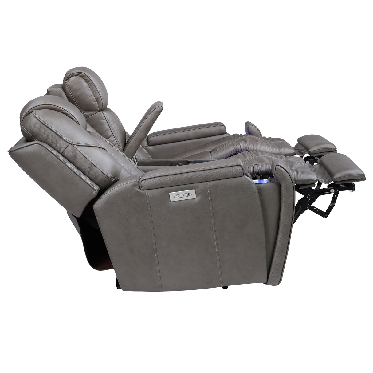 Steve Silver Furniture Daniel DAE800L Triple Pwr Leather Theater Love IMAGE 6