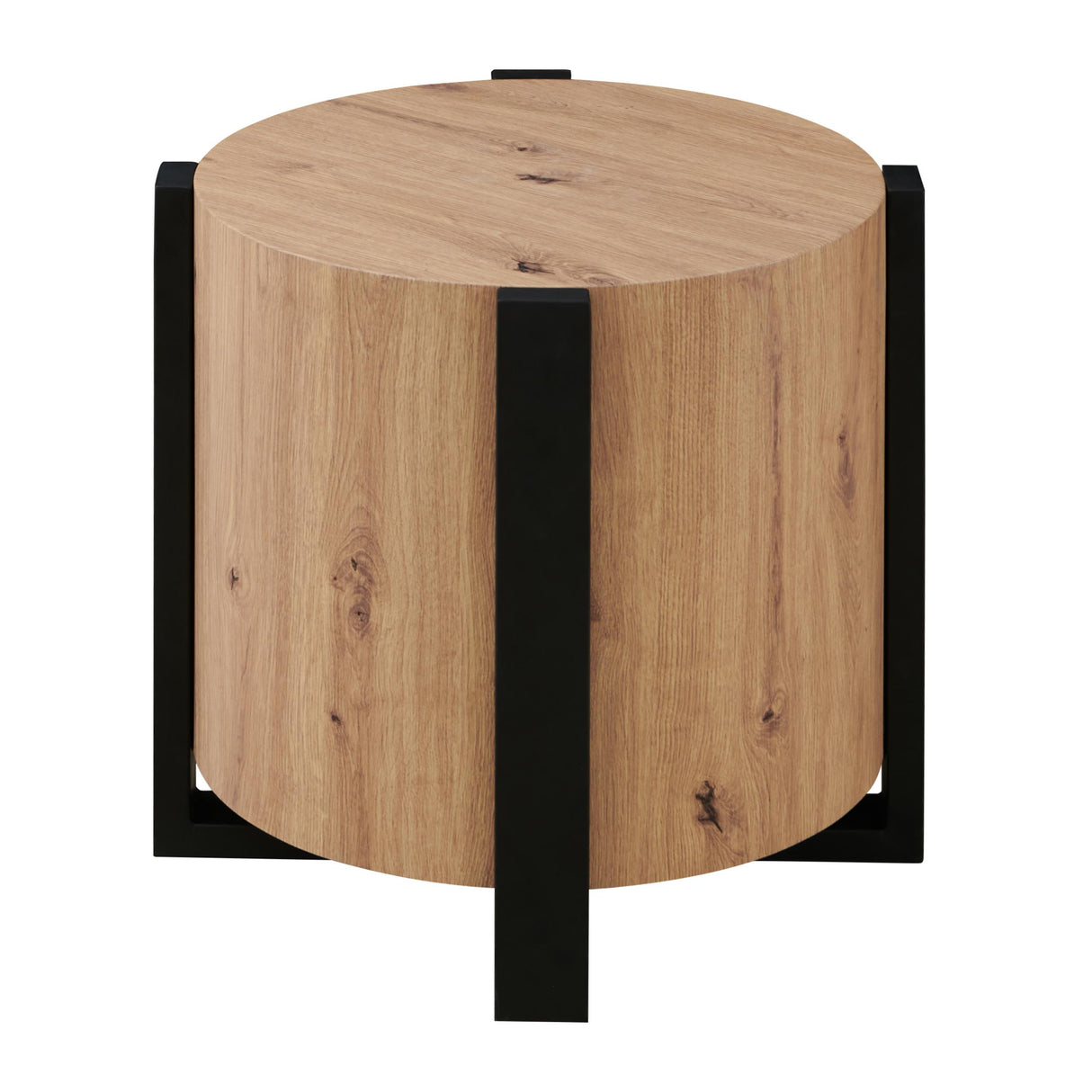Steve Silver Furniture Darcie DR200RE Faux Wood Round End Table IMAGE 2