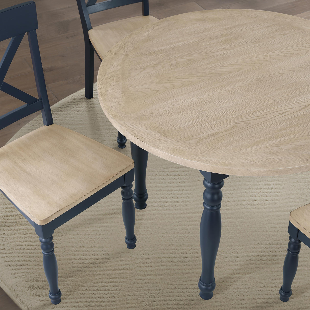 Steve Silver Furniture Darcy DAR4242BT Blue Round Table IMAGE 5