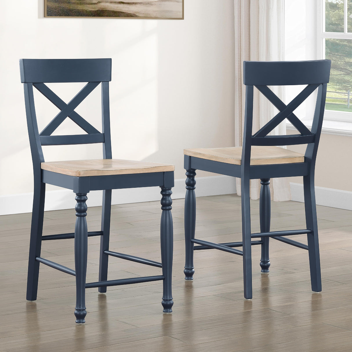 Steve Silver Furniture Darcy DAR500BCC Blue Counter Chair IMAGE 8