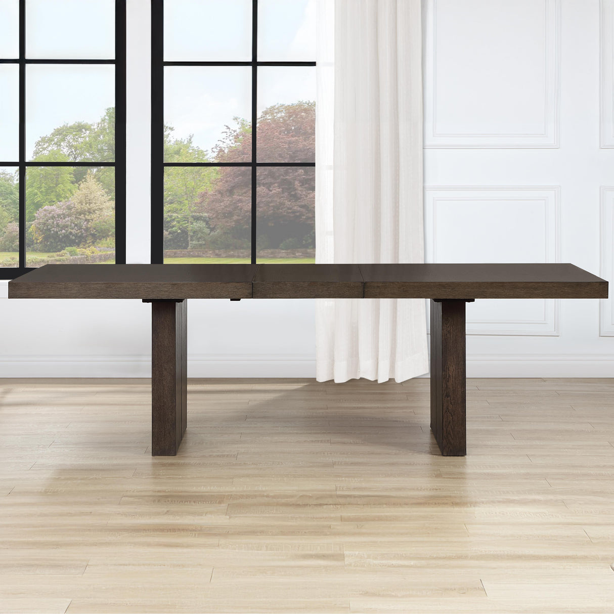 Steve Silver Furniture Evan EVA500NT Brown Dining Table IMAGE 8