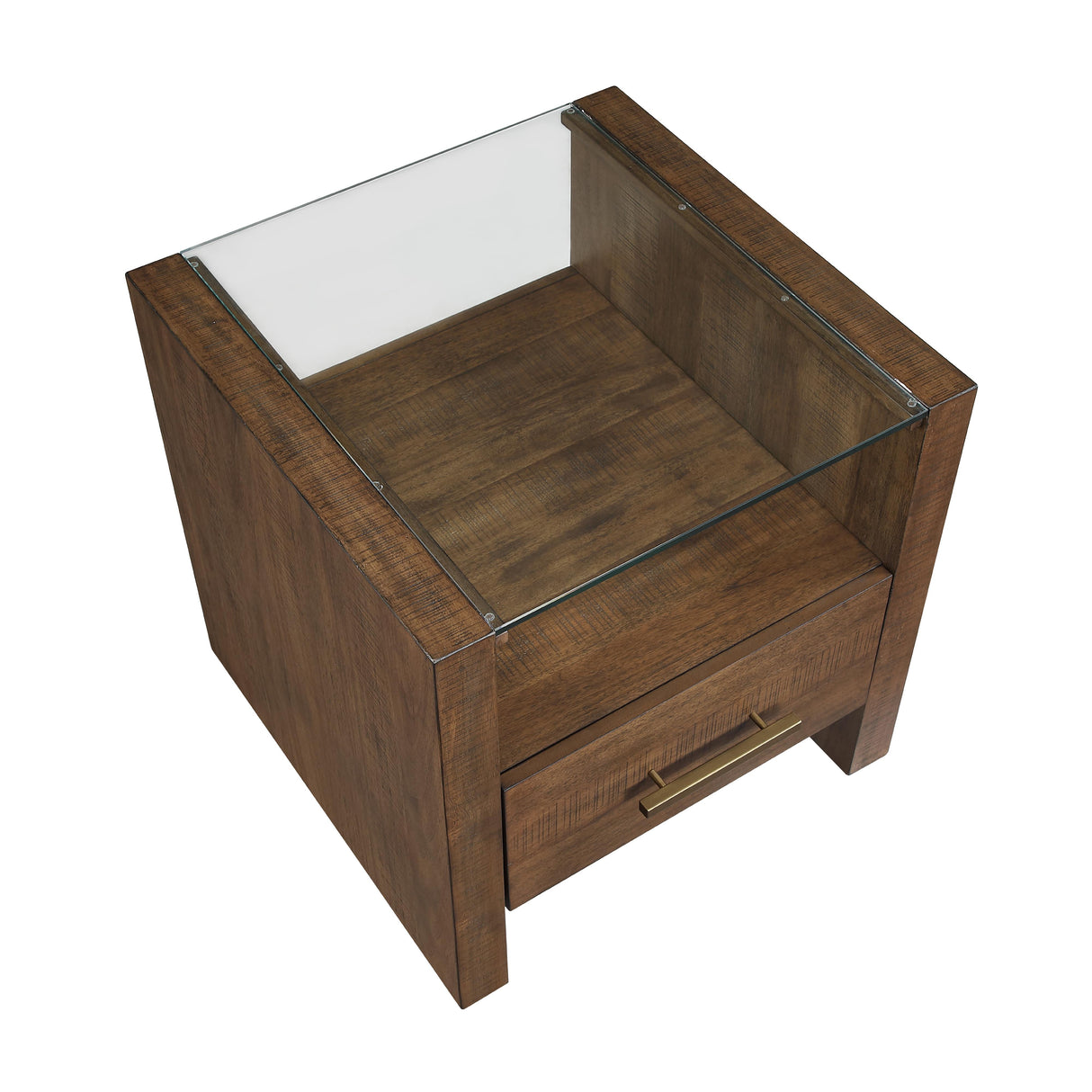 Steve Silver Furniture Garland GA100E Glass Top End Table IMAGE 6