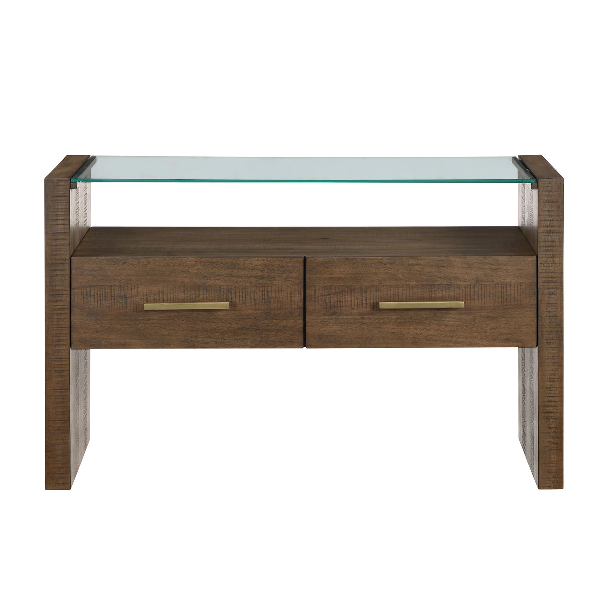 Steve Silver Furniture Garland GA100S Glass Top Sofa Table IMAGE 1
