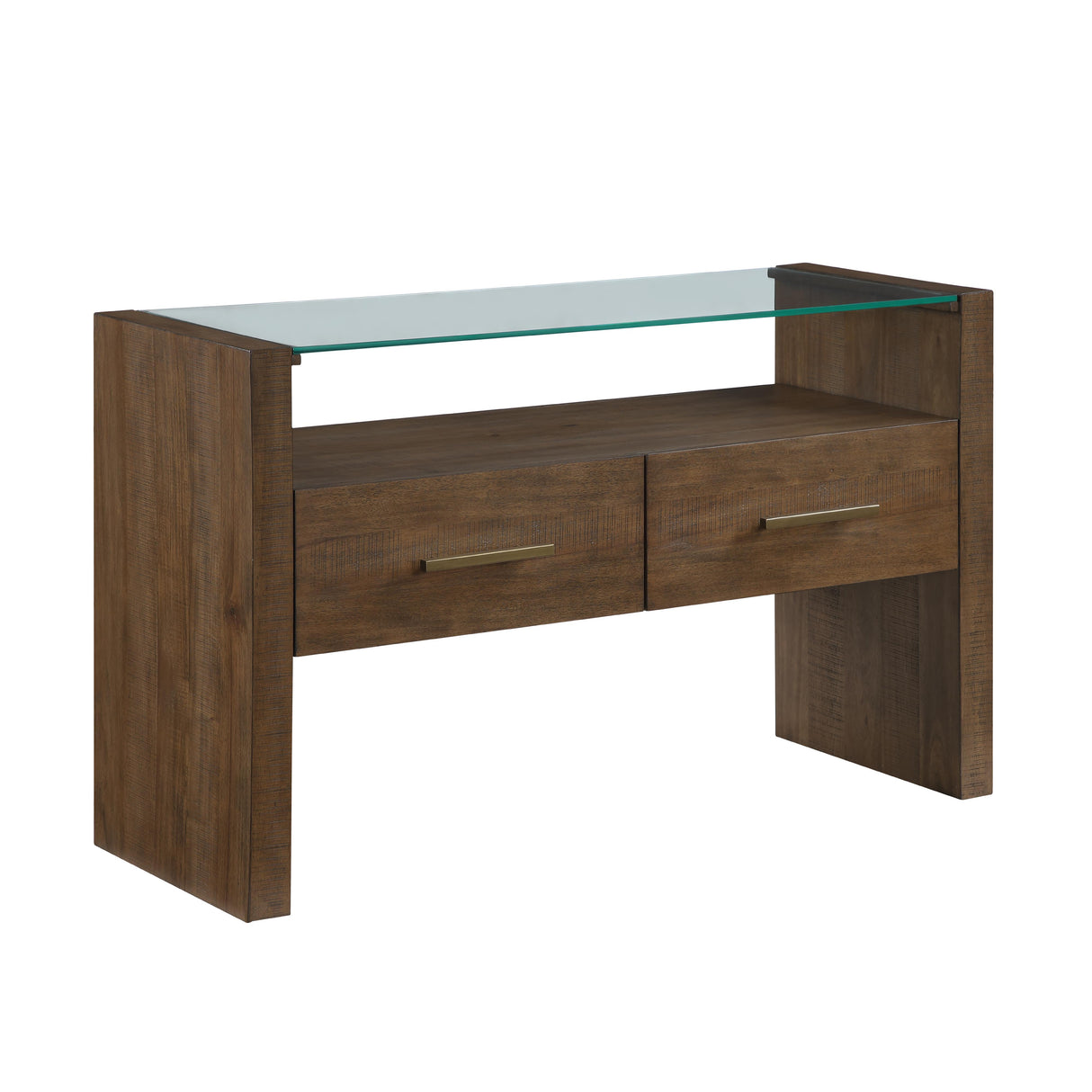 Steve Silver Furniture Garland GA100S Glass Top Sofa Table IMAGE 2