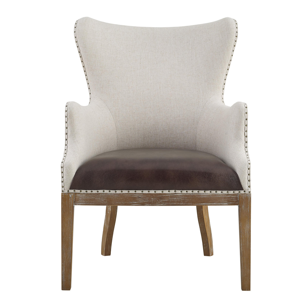 Steve Silver Furniture George GG850AC Two Tone Wingback Accent IMAGE 1
