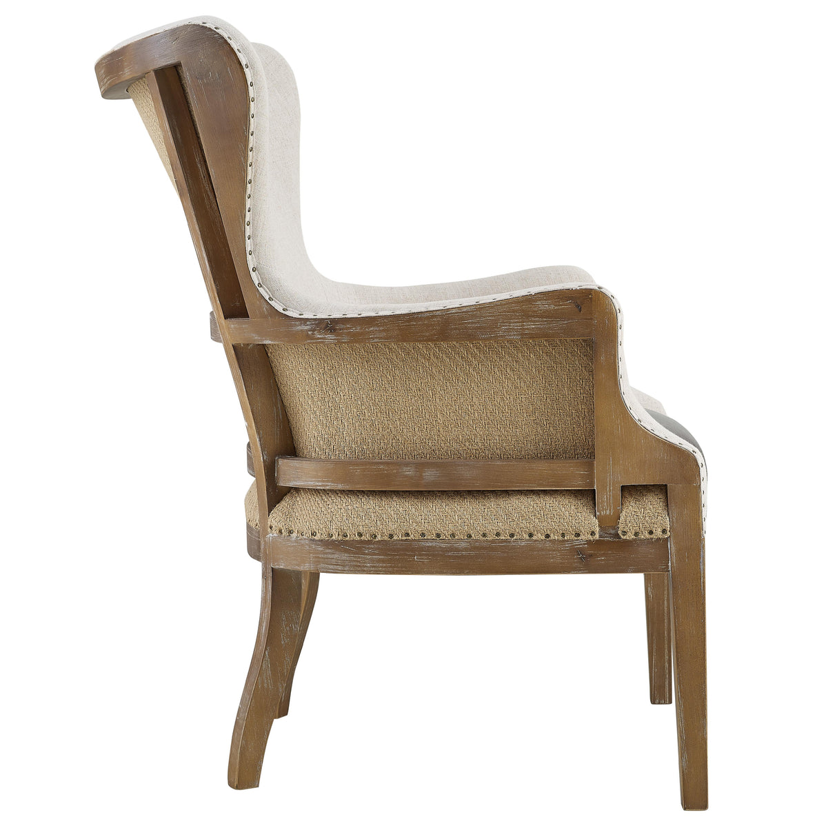 Steve Silver Furniture George GG850AC Two Tone Wingback Accent IMAGE 3