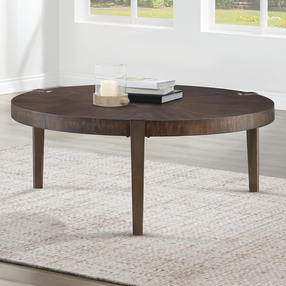 Steve Silver Furniture Gracie GRA100NC Brown Cocktail Table IMAGE 4