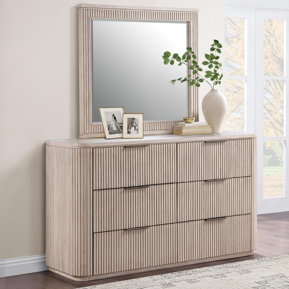 Steve Silver Furniture Henry HEN900TMR Sand Mirror IMAGE 6