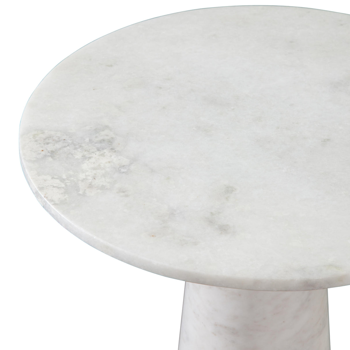 Steve Silver Furniture Joni JN180TWE Talita White Marble End Table IMAGE 2