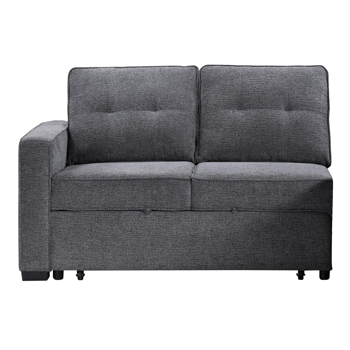 Steve Silver Furniture Noah NOA800GL Grey Pullout Loveseat IMAGE 1