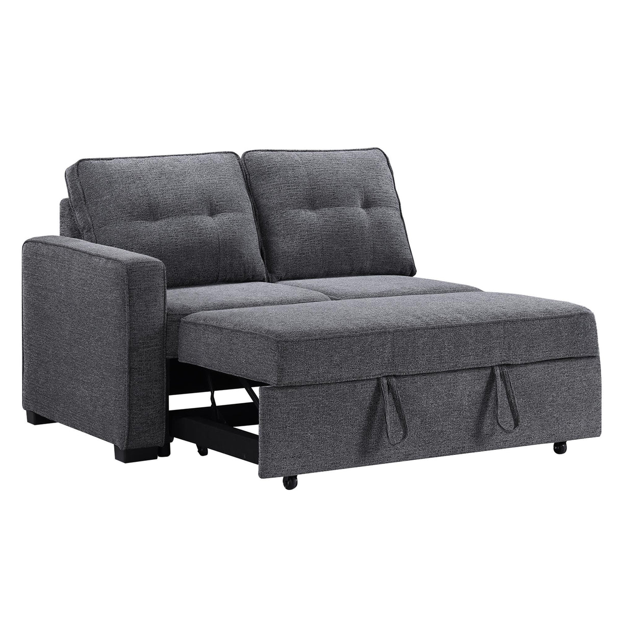 Steve Silver Furniture Noah NOA800GL Grey Pullout Loveseat IMAGE 4