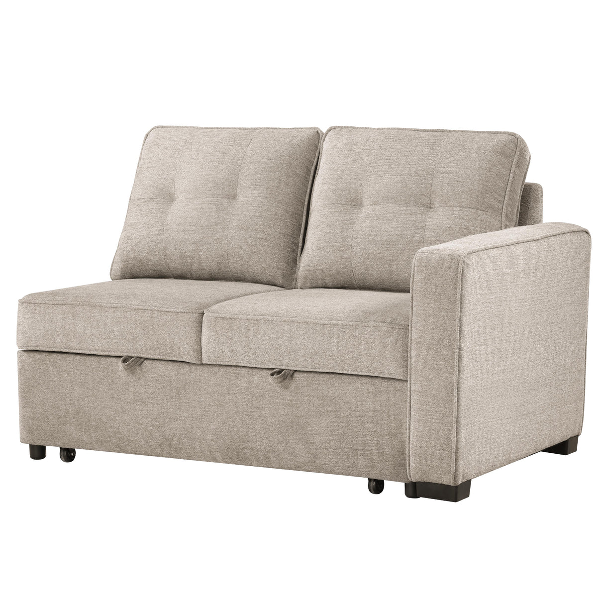 Steve Silver Furniture Noah NOA800NL Brown Pullout Loveseat IMAGE 3