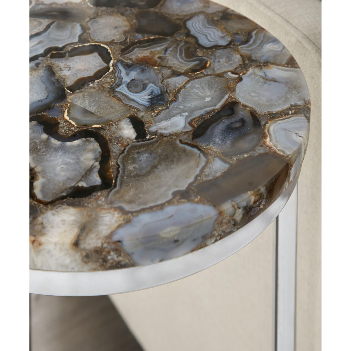 Steve Silver Furniture Onyx NY2000NT Agate Top Nesting Table IMAGE 4
