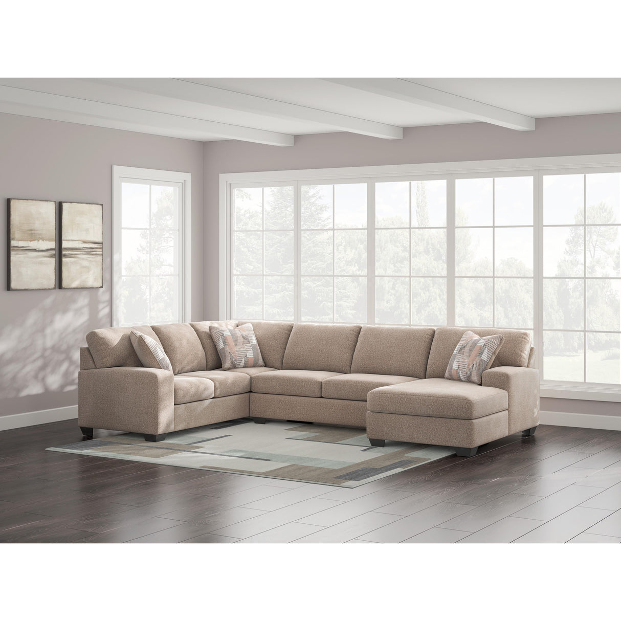 Benchcraft Newellen 48404S6 3 pc Sectional with Chaise IMAGE 3