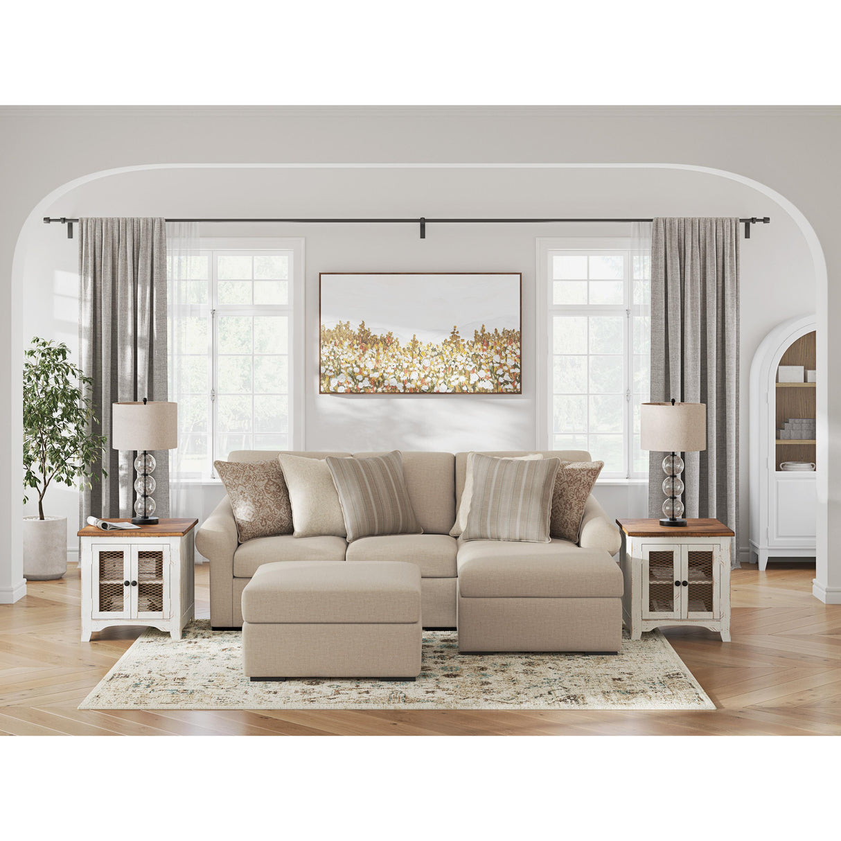Benchcraft LadyMae 5940408 Oversized Accent Ottoman IMAGE 10