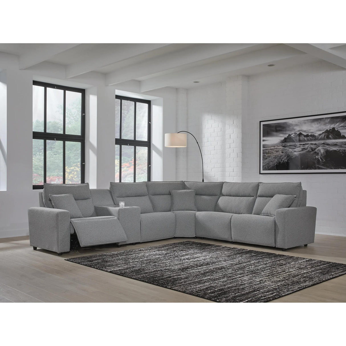 Signature Design by Ashley Modmax 65906S36 6 pc Reclining Sectional with Storage Console IMAGE 4