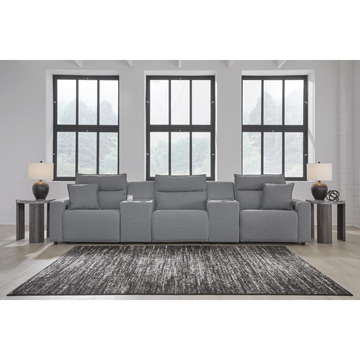Signature Design by Ashley Modmax 65906S39 5 pc Reclining Sectional with Storage Consoles IMAGE 1