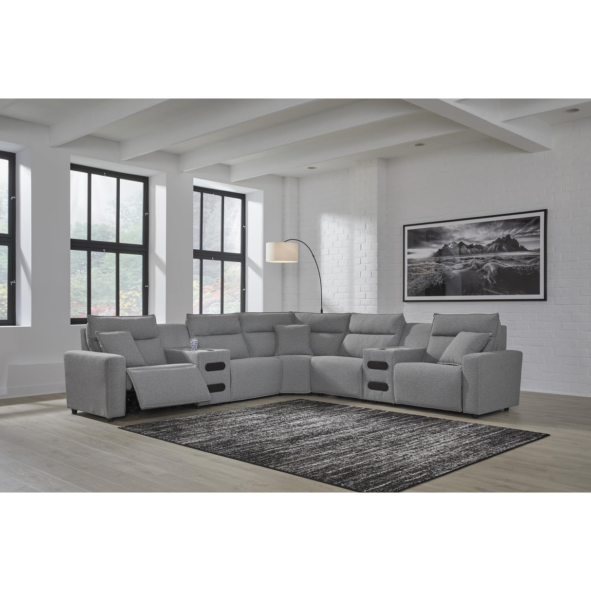 Signature Design by Ashley Modmax 65906S9 7 pc Power Reclining Sectional with Chaise IMAGE 6